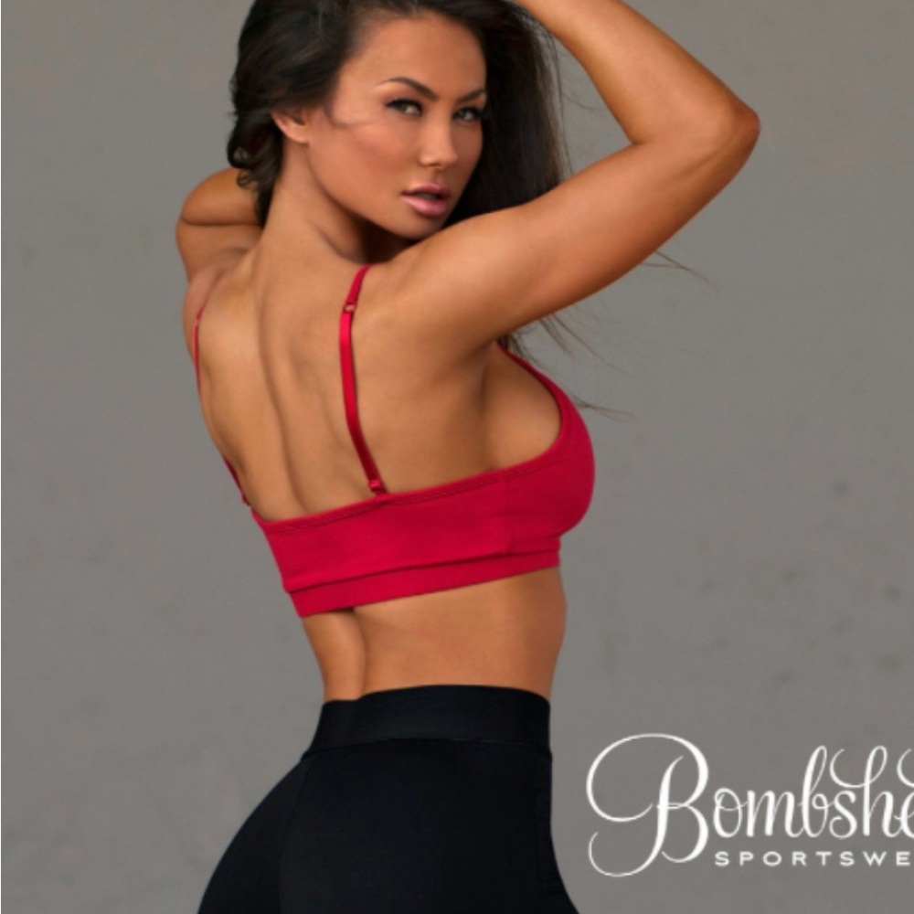 Bombshell Sportswear Red sports bra